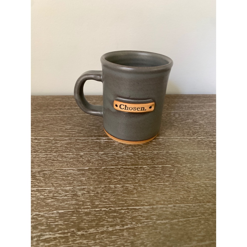 MudLOVE Chosen Ceramic Mug Slate Gray‎ Handcrafted Pottery Coffee Cup
